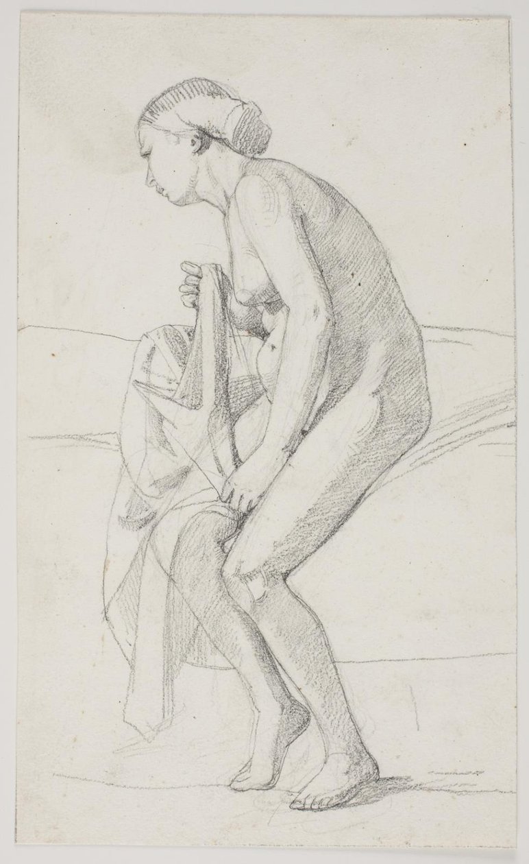 Studier til museets maleri "Jairi datter" (kms835) af Carl Bloch