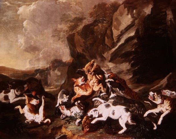 Hundekamp af Carl Borromaus Andreas Ruthart