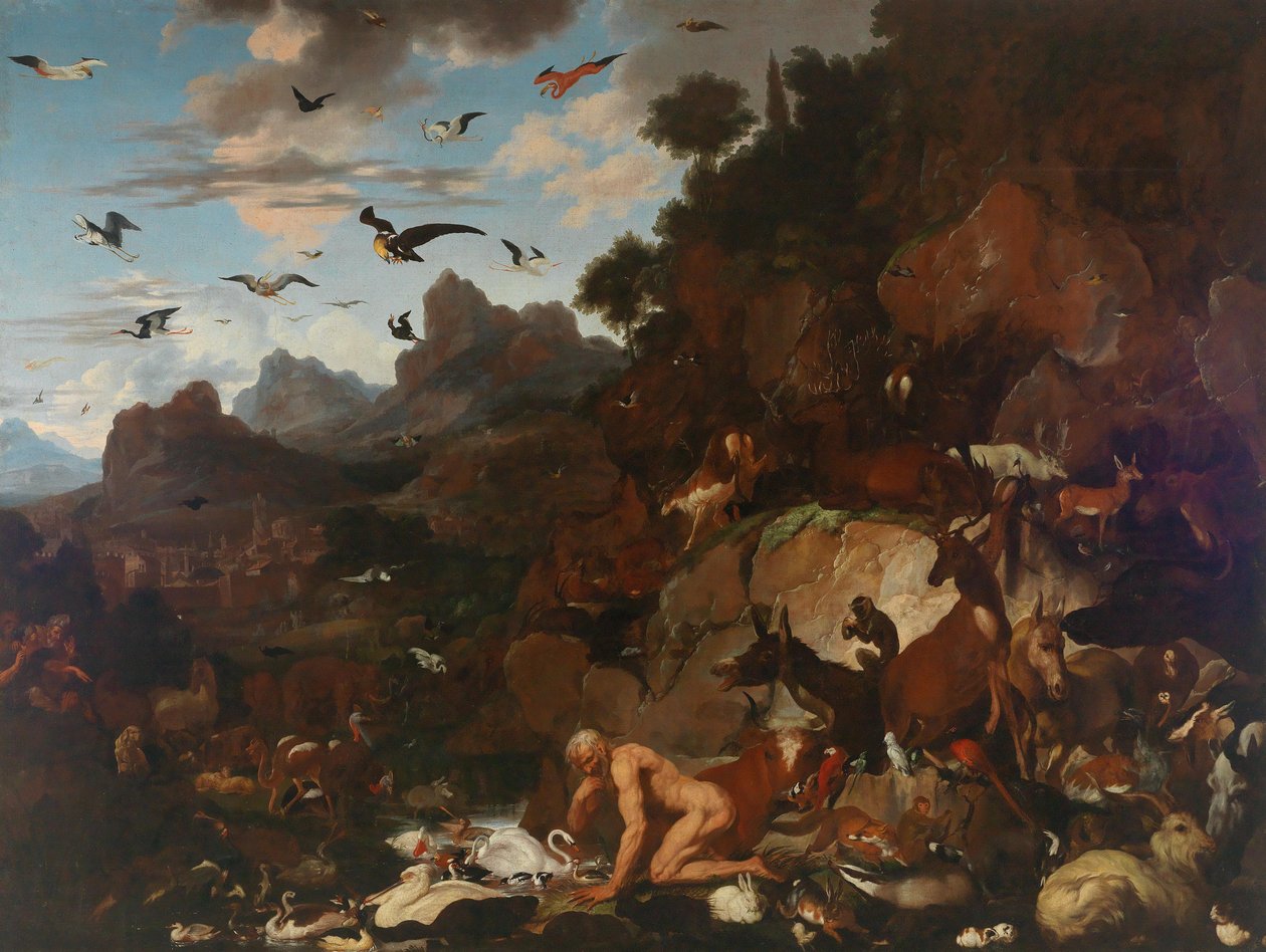 Nebukadnezars galskab, ca. 1680. af Carl Borromaus Andreas Ruthart