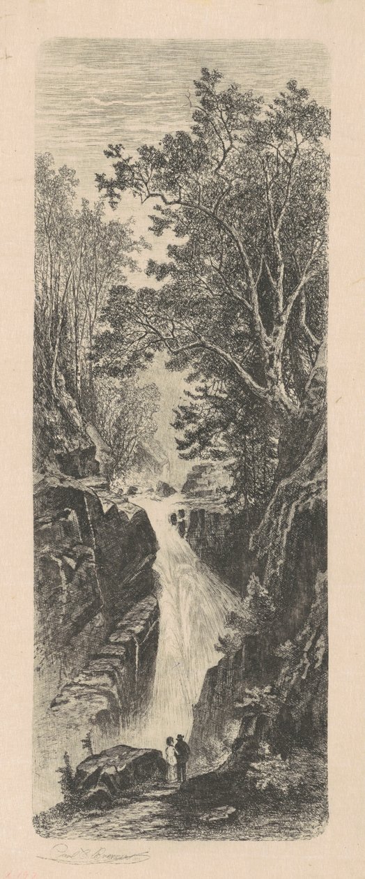 Vandfald, Cumberland Mountains af Carl C. Brenner