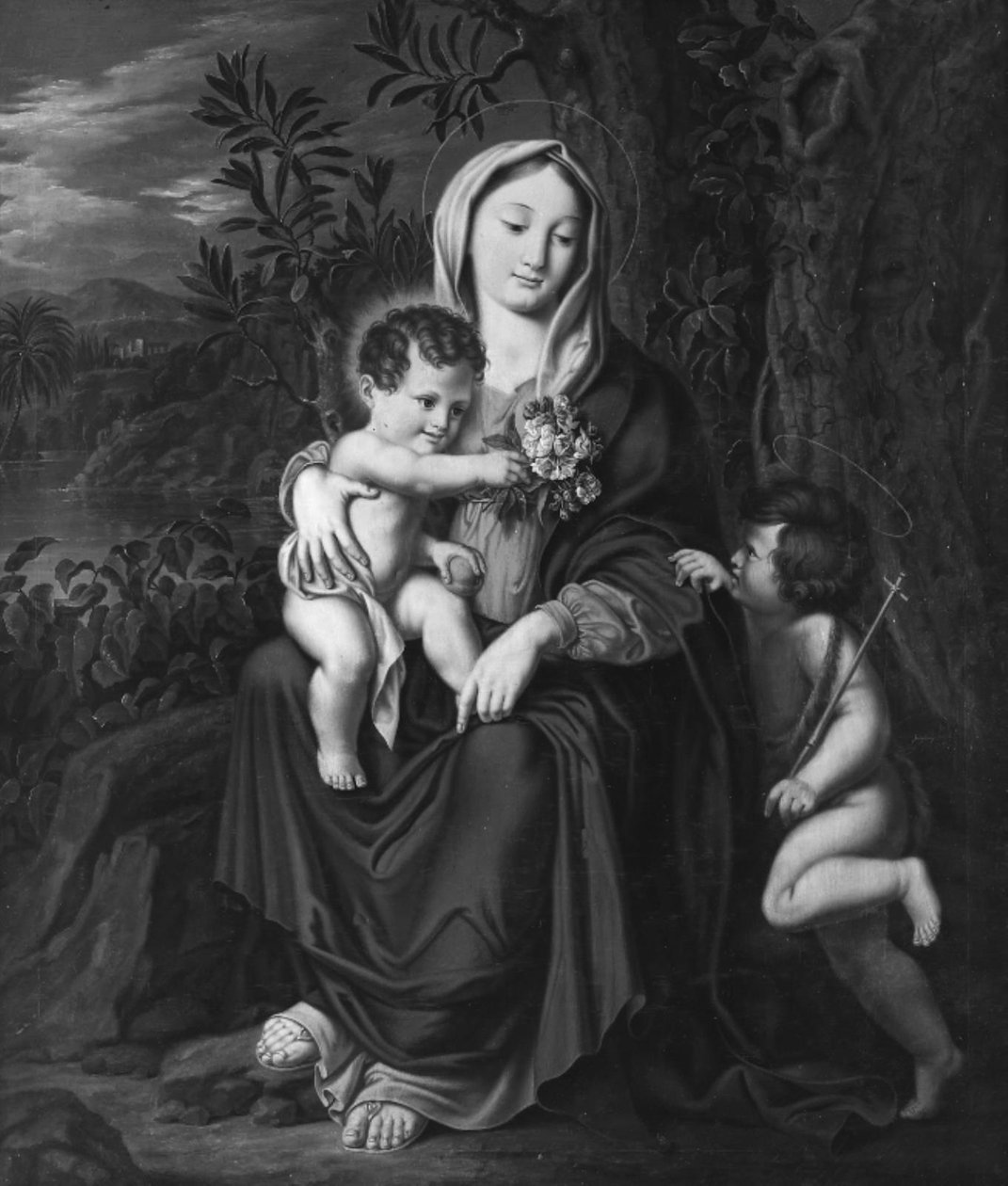 Jomfru Maria med Jesusbarnet og den lille Johannes af Carl Christian Seydewitz