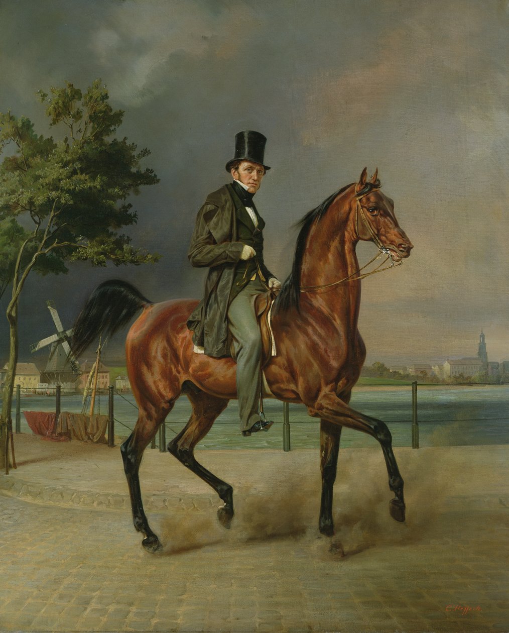 Forretningsmanden, Carl August Staegemann (1803-64) af Carl Constantin Steffeck