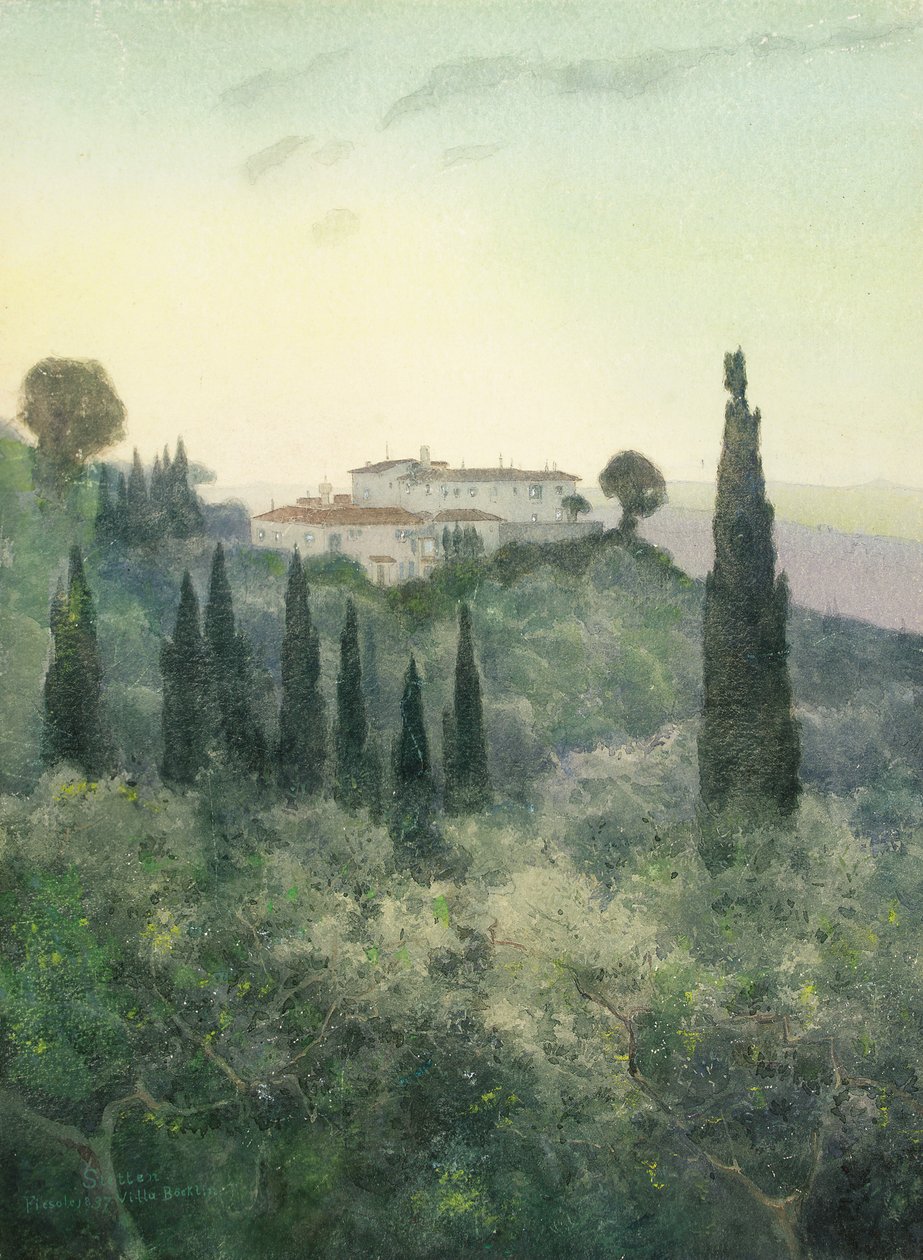 Villa Bocklin, Fiesole af Carl Ernest von Stetten