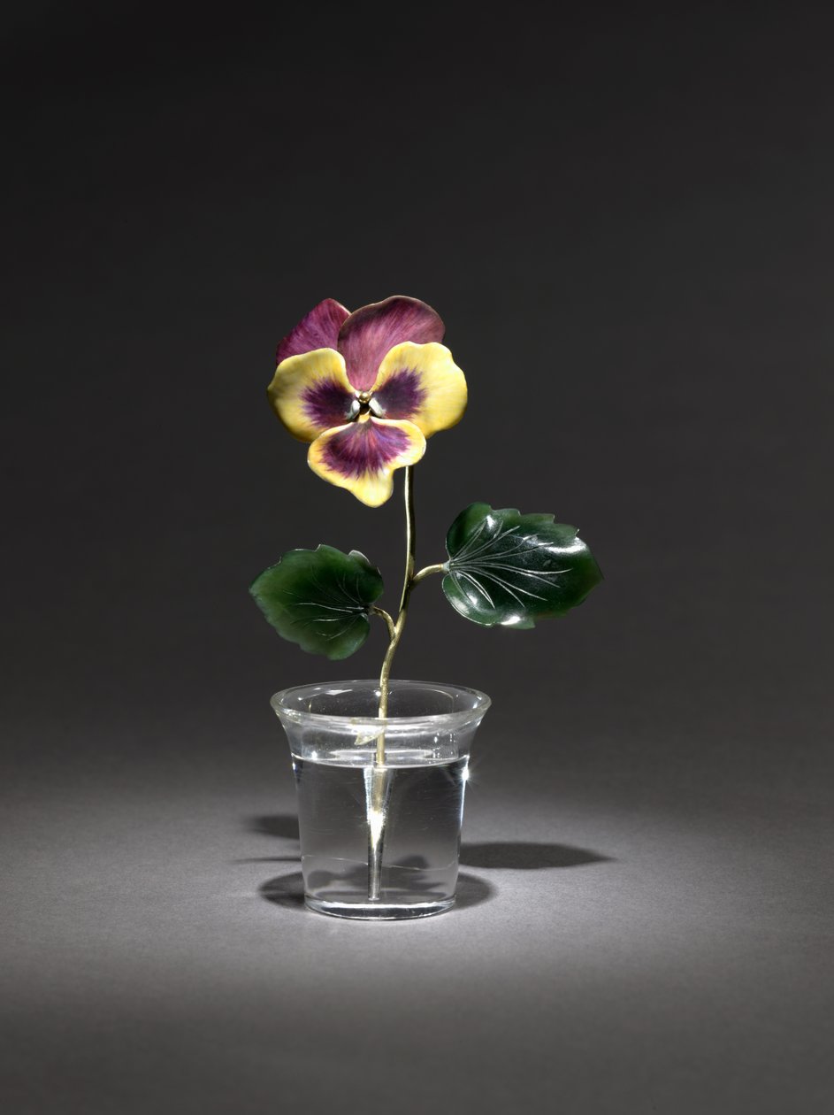 Stedmoderblomst, slutningen af 1800-tallet-begyndelsen af 1900-tallet af Carl Fabergé