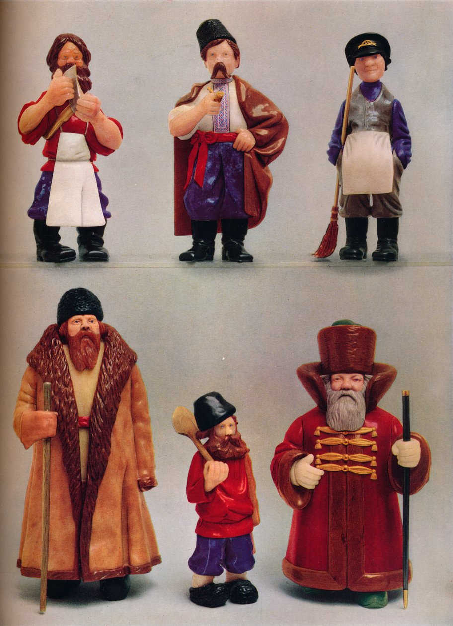 Russiske nationale typer, c1935 af Carl Fabergé
