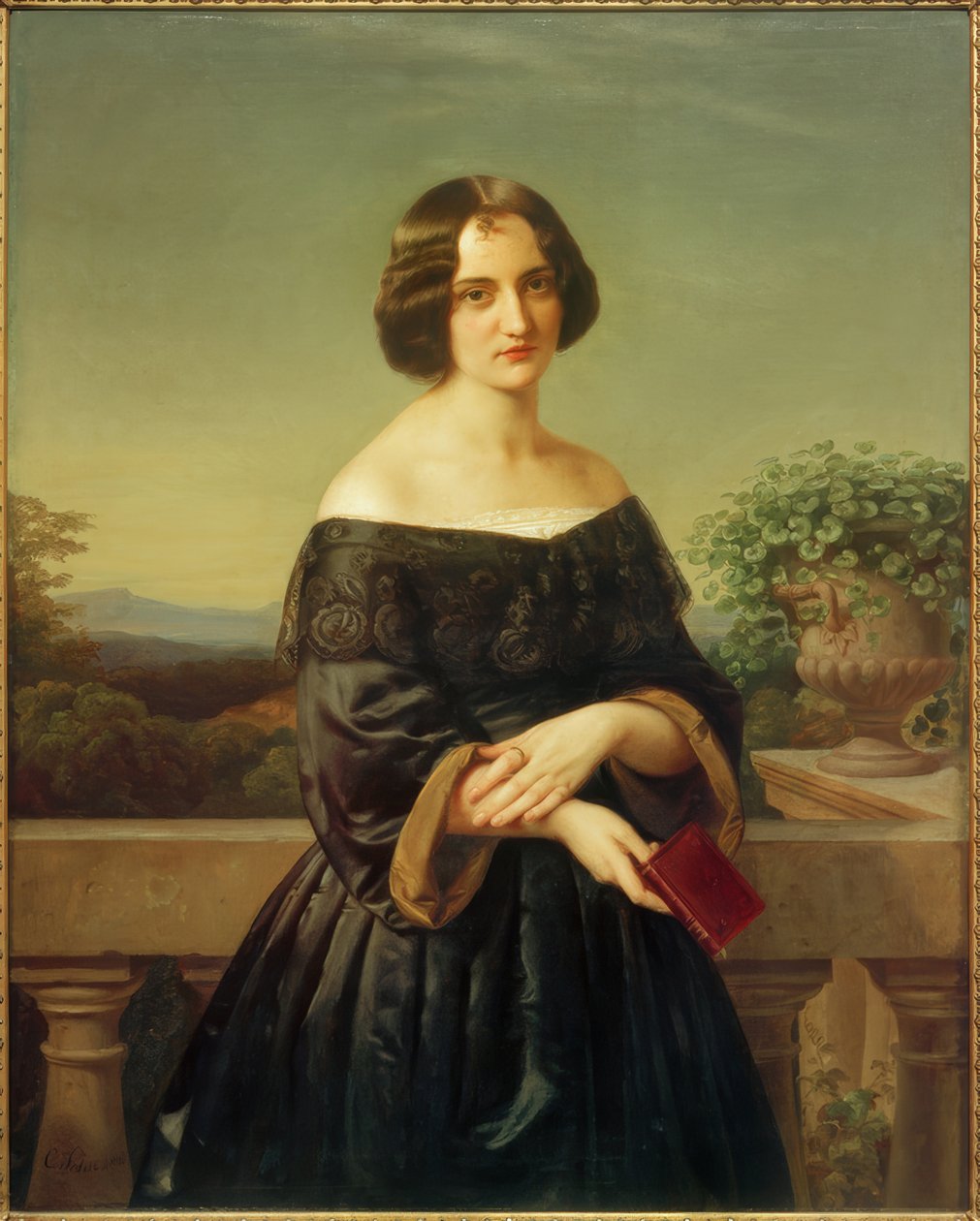 Marie Wiegmann / maleri af Carl Ferdinand Sohn af Carl Ferdinand Sohn