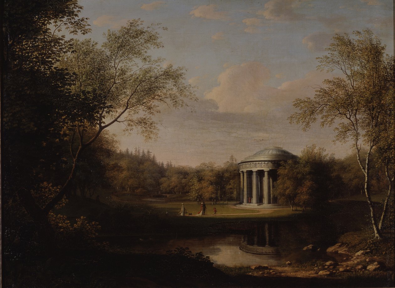 Udsigt over venskabtemplet i Pavlovsk, ca. 1800 af Carl Ferdinand von Kugelgen