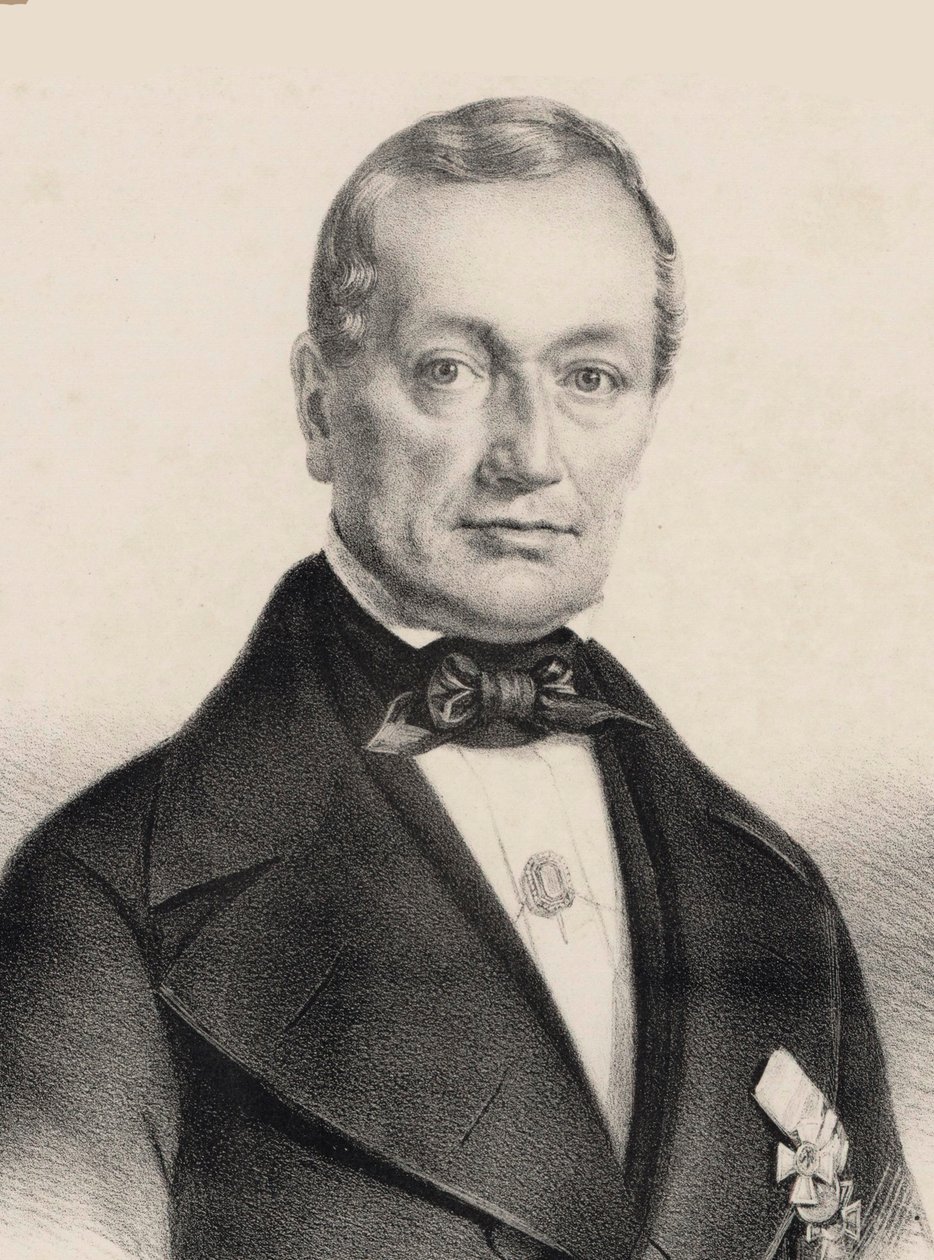 Portræt af komponisten Heinrich August Neithardt 1793-1861, ca. 1850. af Carl Fischer