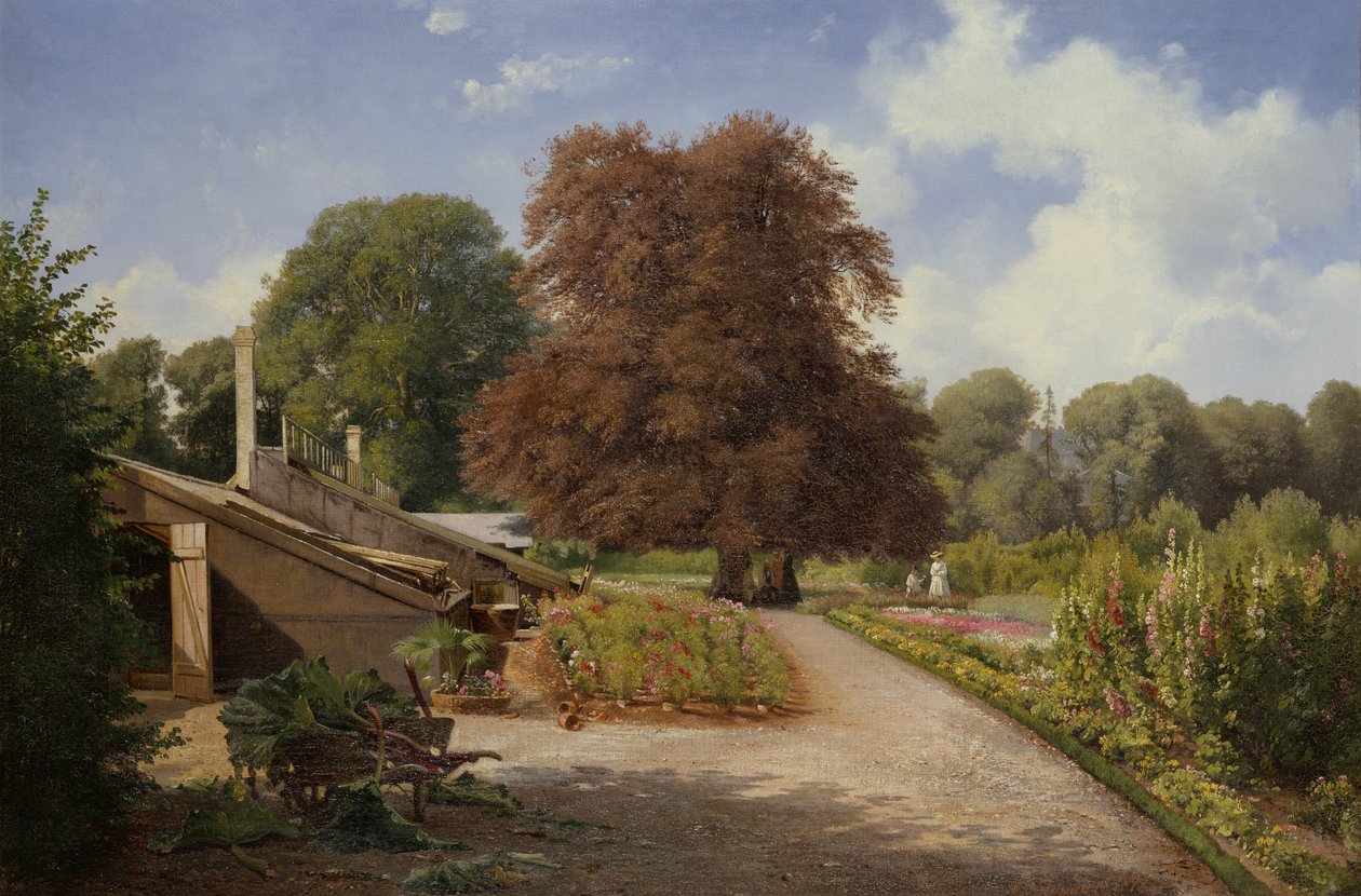 I haven (olie på lærred) af Carl Frederick Aagaard