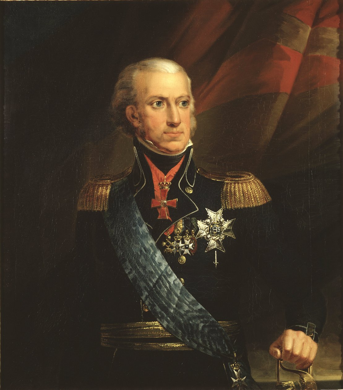 Charles XIII, roi de Suede - Portræt af kong Karl XIII af Sverige (1748-1818), af Breda, Carl Frederik von (1759-1818). Olie på lærred. Mål: 89x78 cm. Nationalmuseum Stockholm af Carl Frederick von Breda