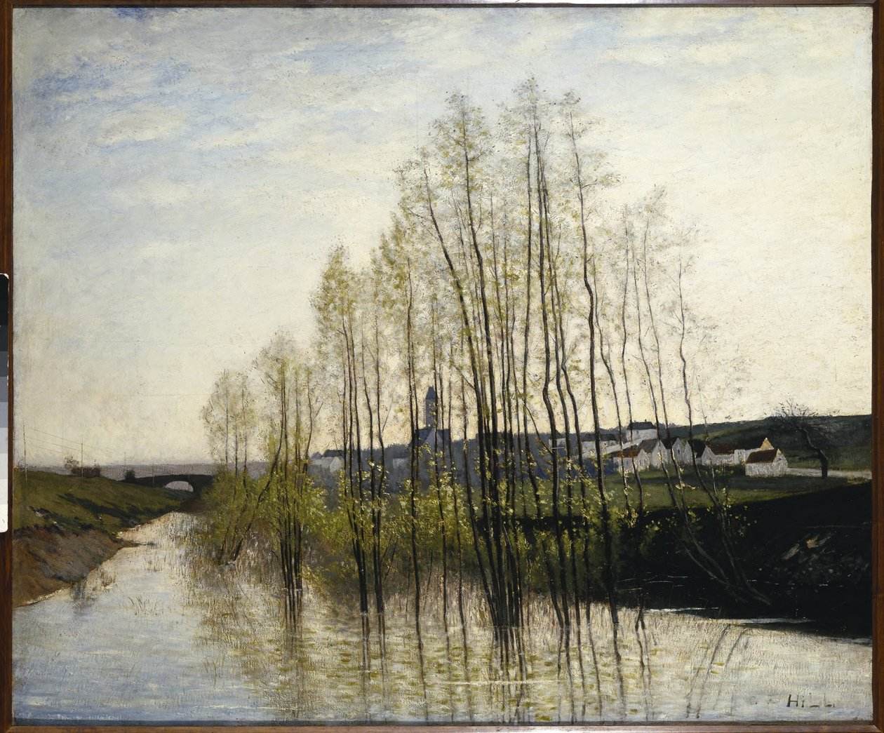 Flodlandskab, Champagne af Carl Fredrik Hill