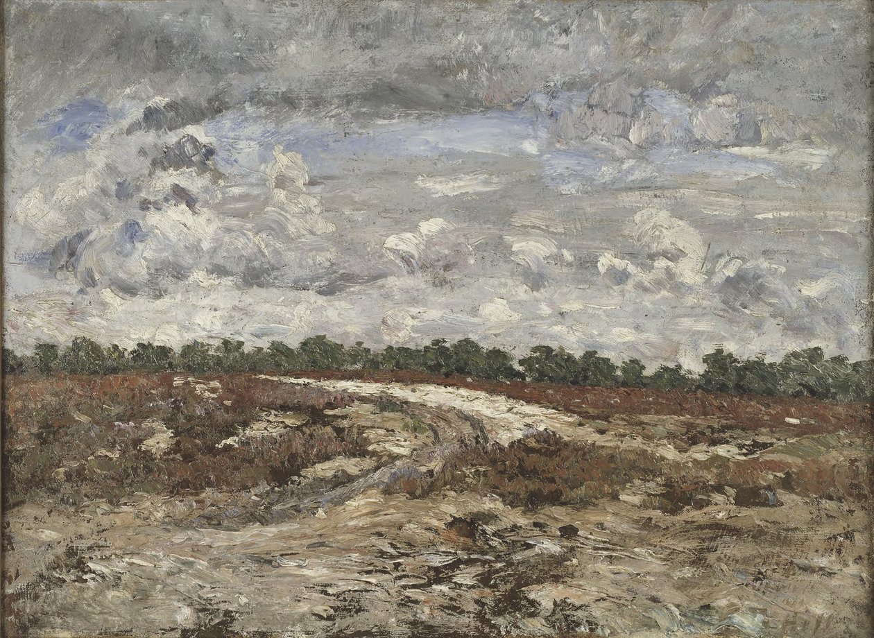 Vildt landskab i Fontainebleau-skoven af Carl Fredrik Hill