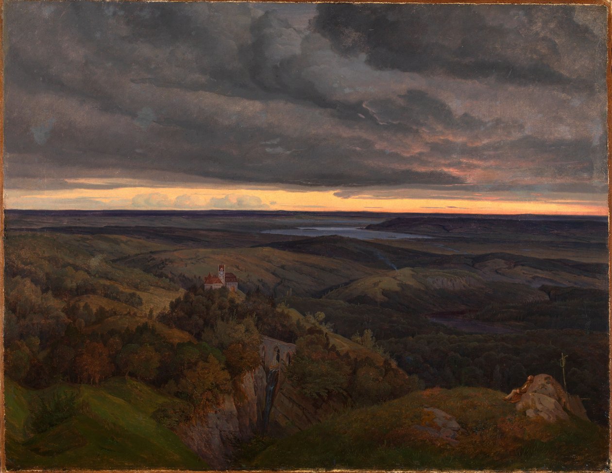 Landskab i Eifel af Carl Friedrich Lessing