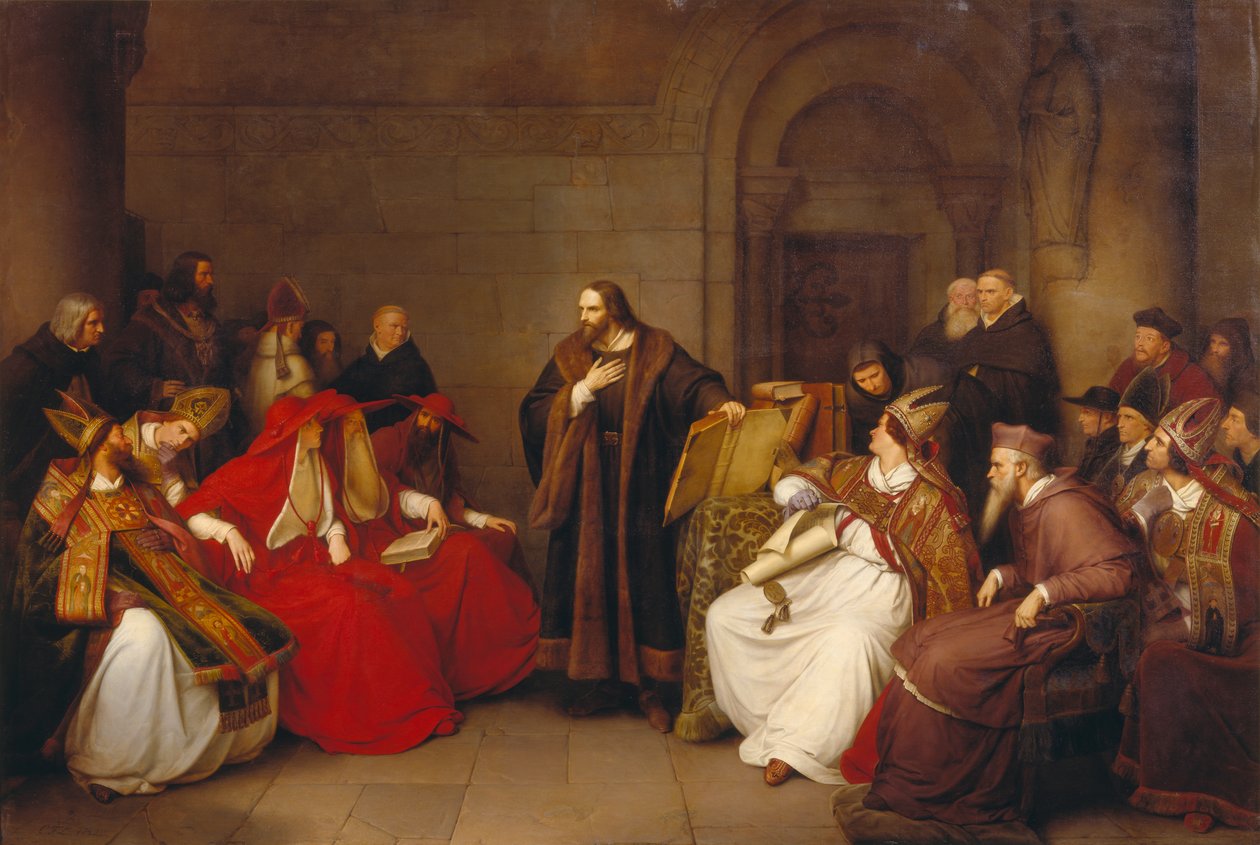 Jan Hus i Konstanz af Carl Friedrich Lessing