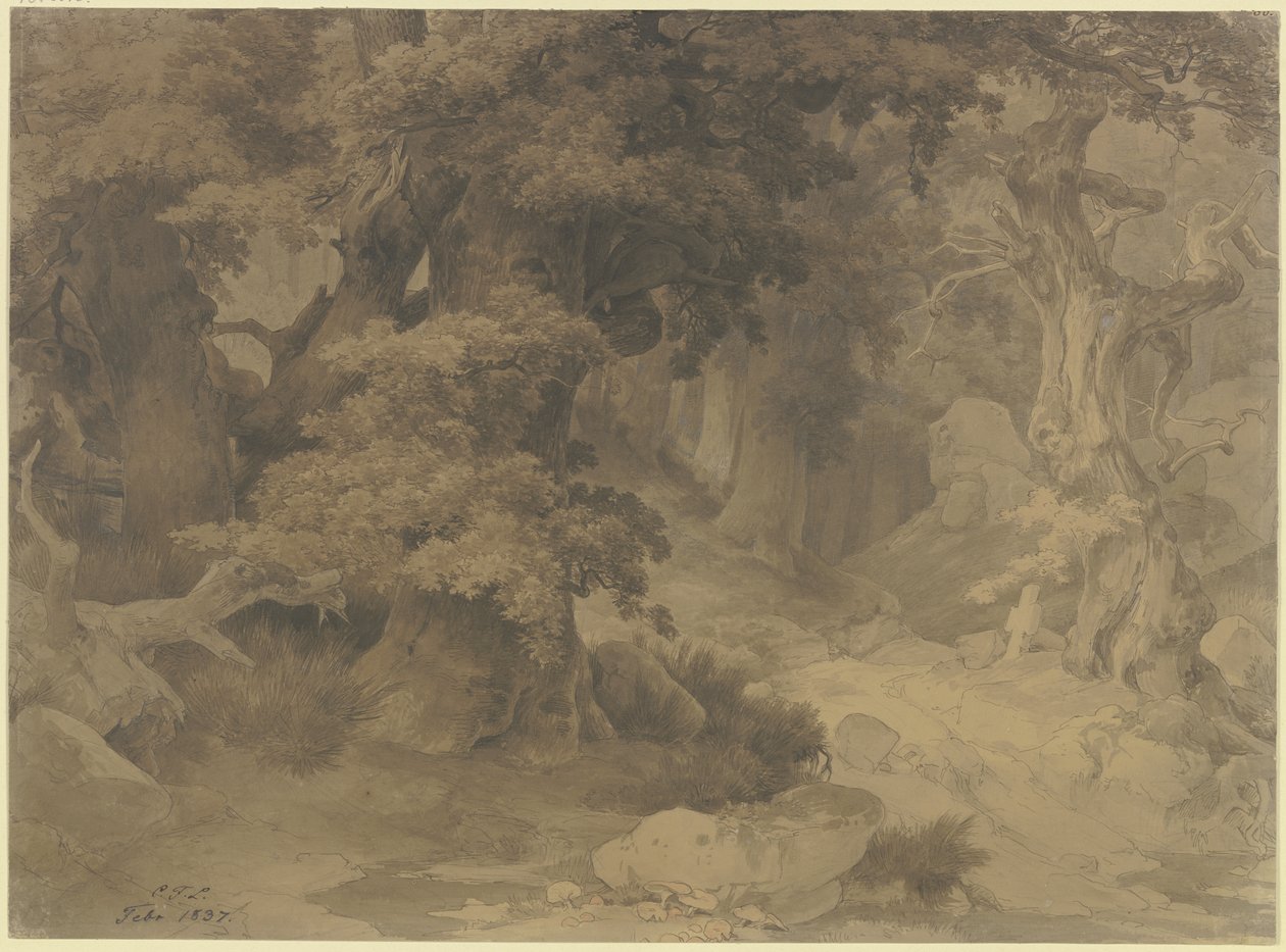 Egeskov af Carl Friedrich Lessing