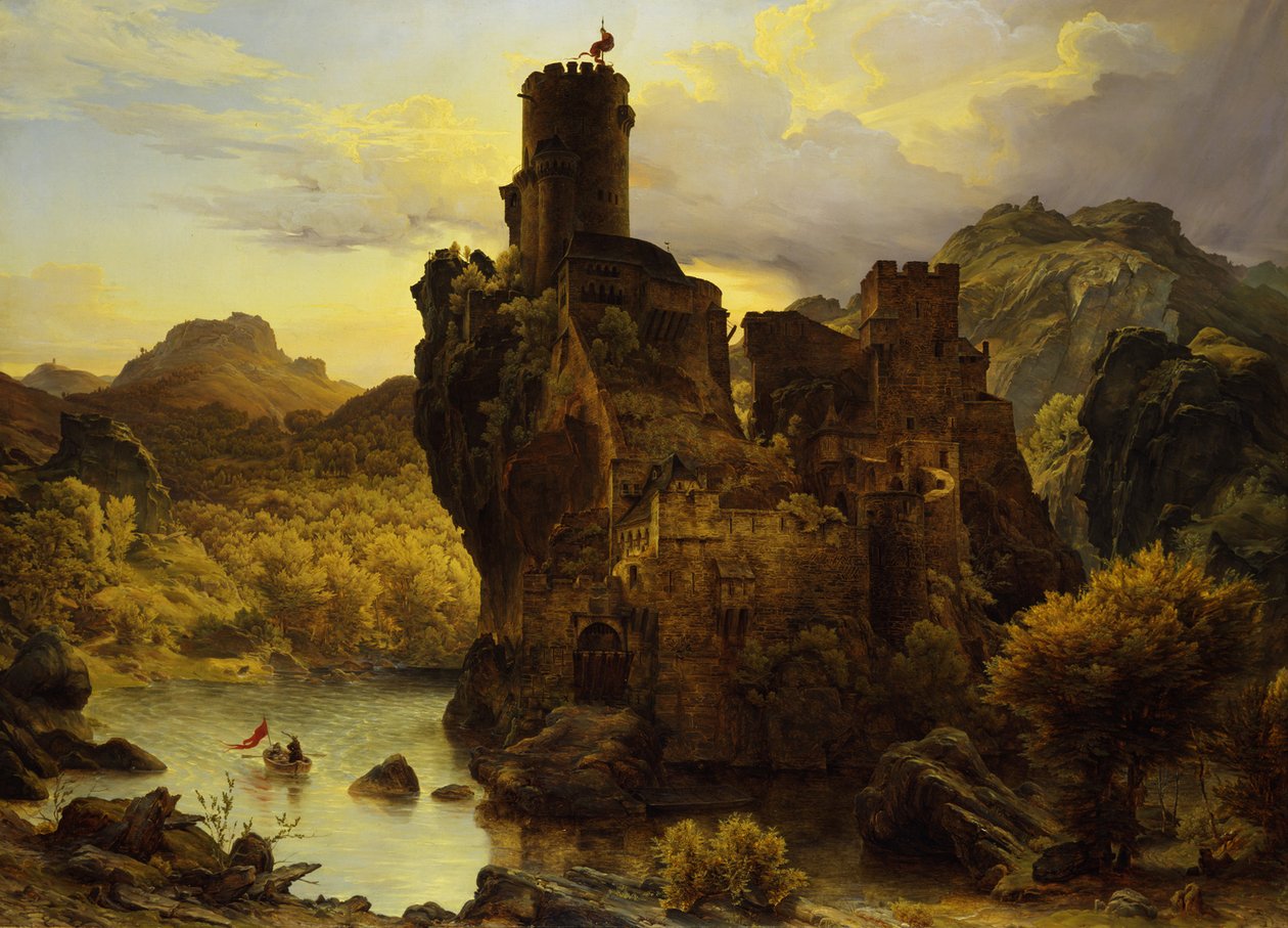 Ridderborg af Carl Friedrich Lessing