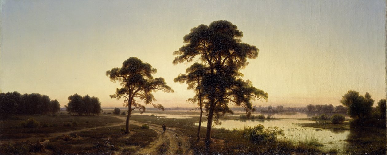 Schlesisk landskab af Carl Friedrich Lessing