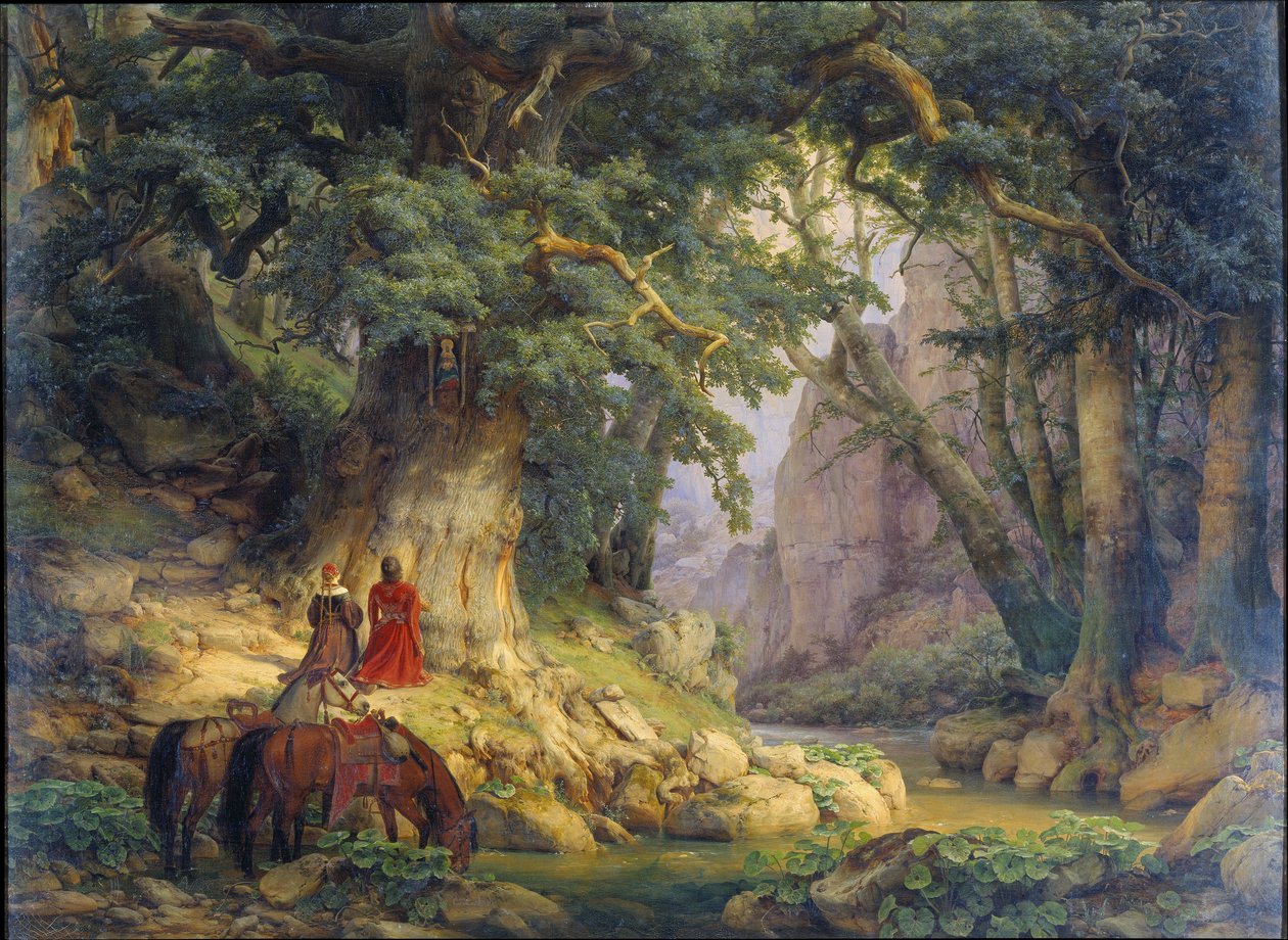 Det tusindårige egetræ af Carl Friedrich Lessing