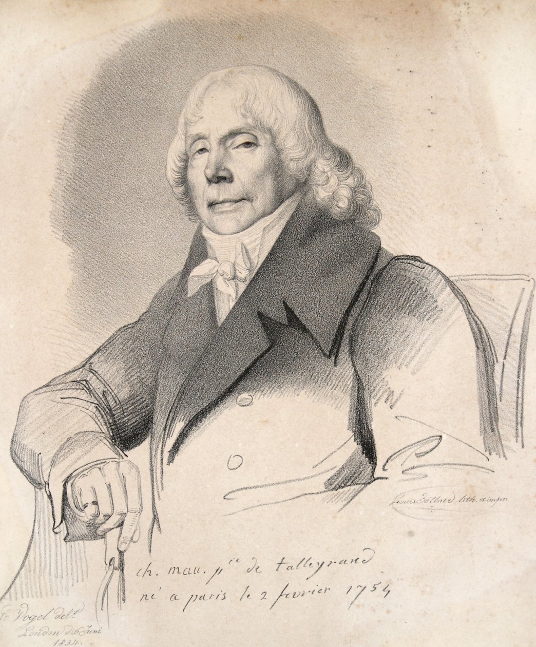 Charles Maurice Prince de Talleyrand, udgivet. 1834 af Carl Friedrich Otto Vogel
