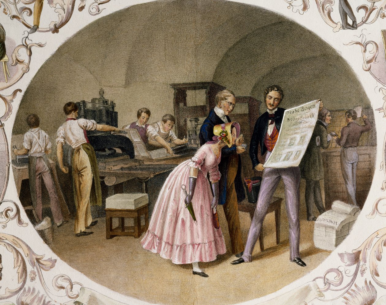 Indretning af trykkeri af Carl and Geiger Peter Johann Nepomuk Kunz