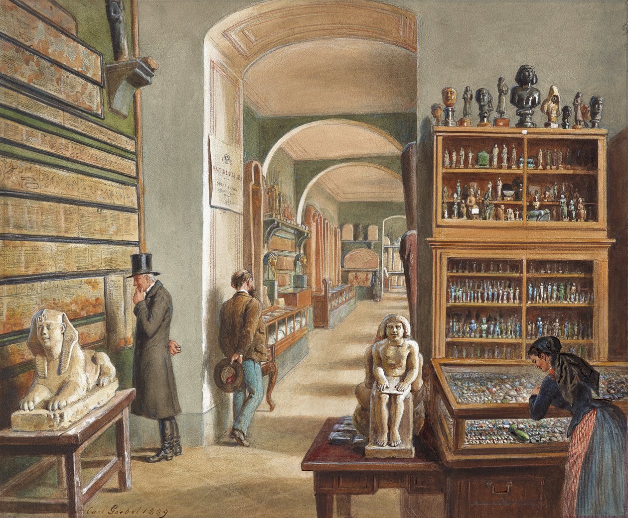 Det andet skab i den egyptiske samling af Carl Goebel d. J.
