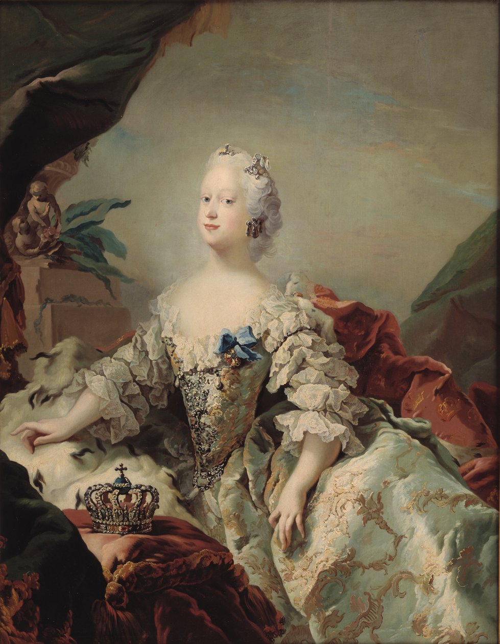 Louise af Storbritannien 1724-1751, dronning af Danmark, 1747. af Carl Gustaf Pilo