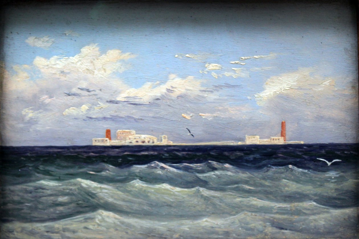 Tysk: Mittelländische Seefestung Middelhavsøens fæstning af Carl Gustav Carus