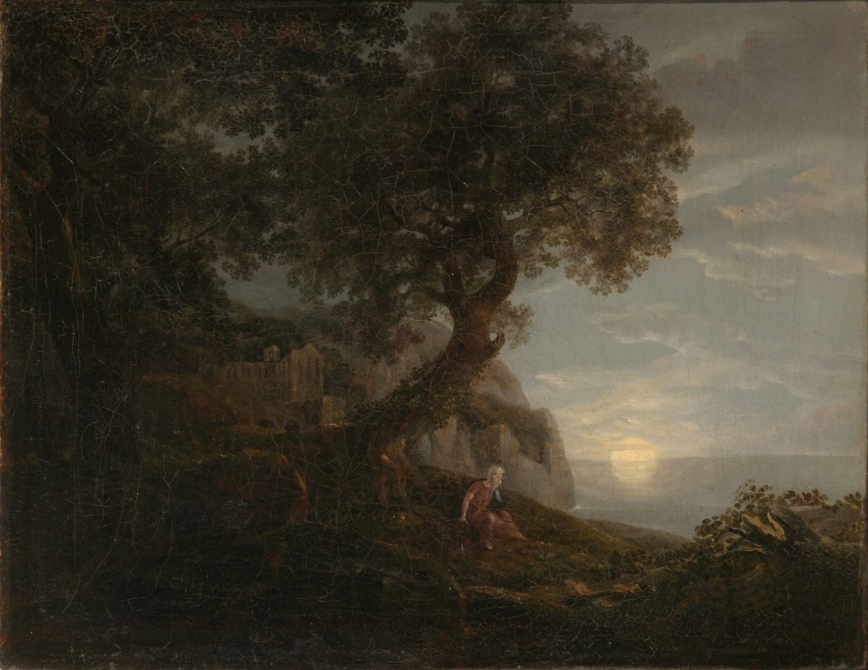 Måneopgang af Carl Gustav Carus