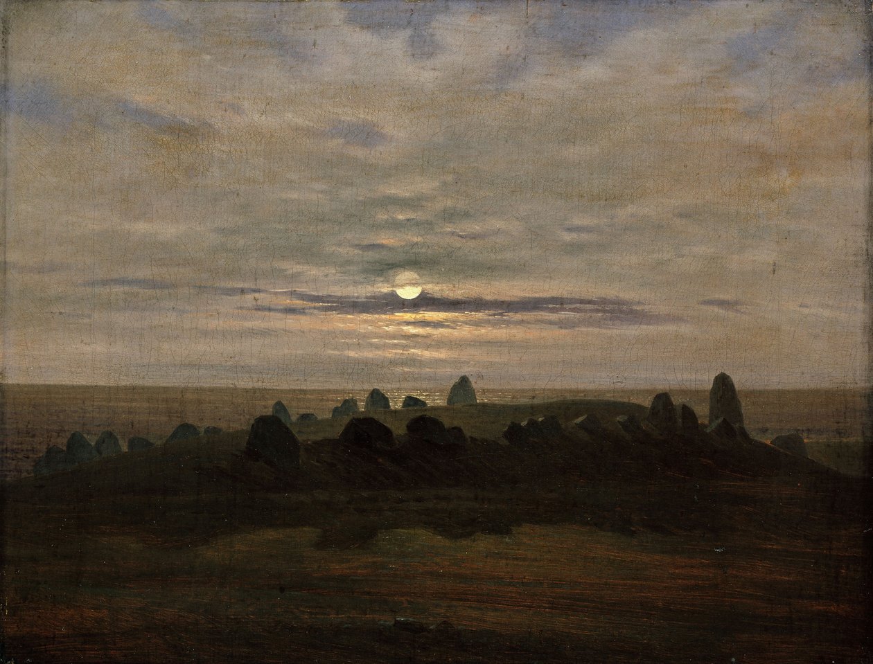 Stenalderhøjborg ved Nobbin, øen Rügen af Carl Gustav Carus