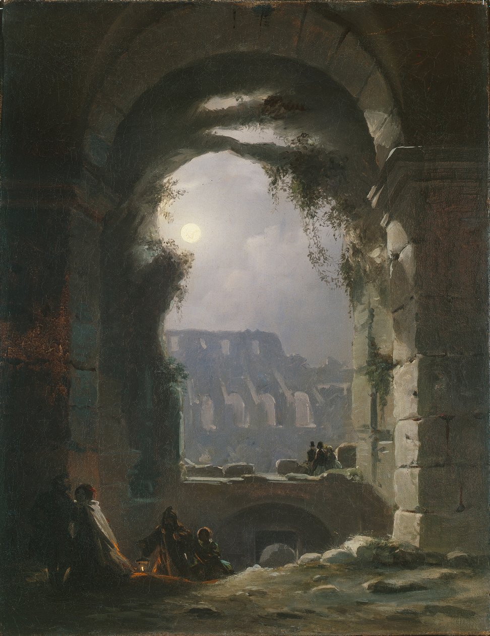 Colosseum i natten, begyndelsen af 1830