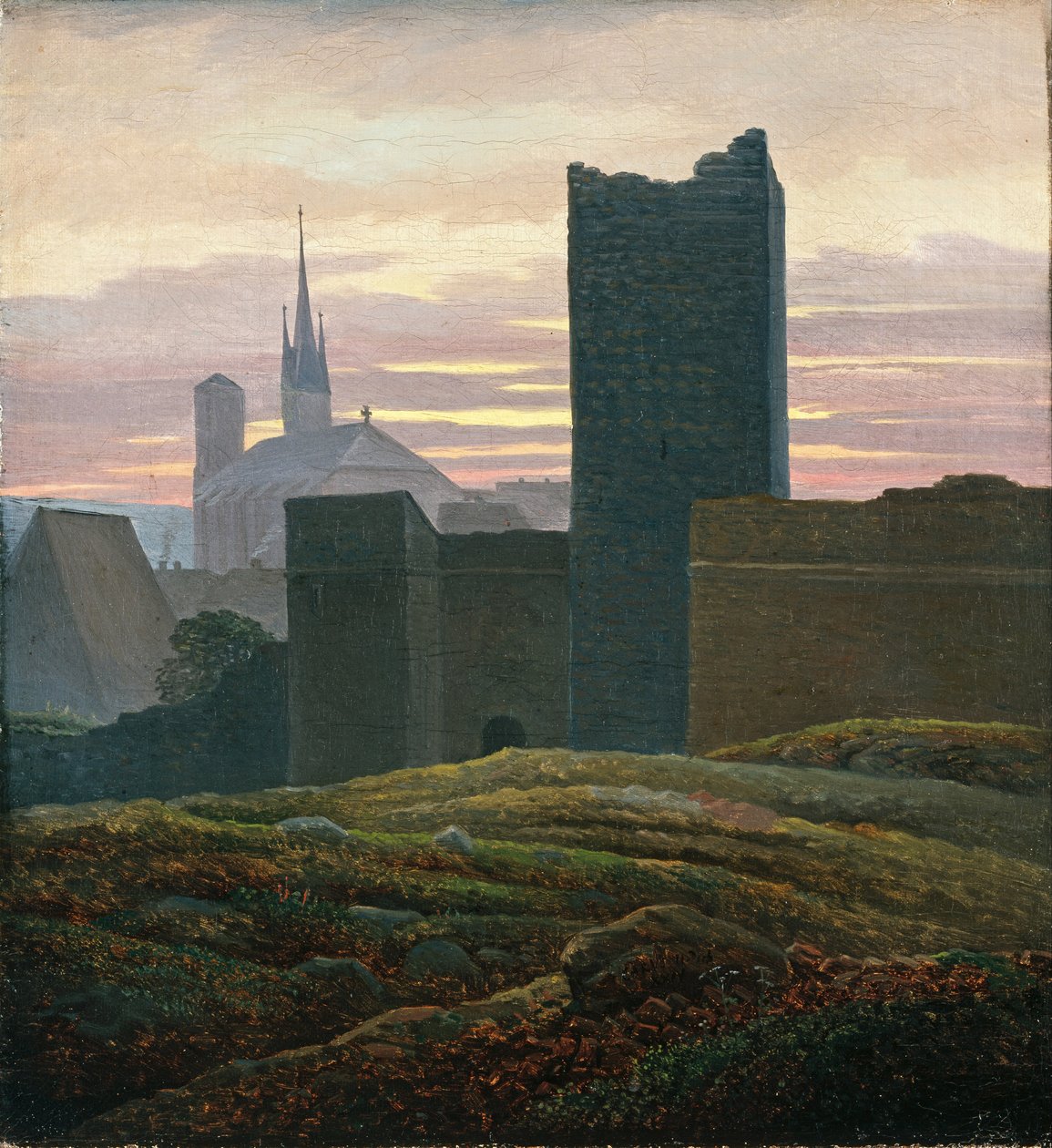 Det kongelige slot Cheb af Carl Gustav Carus