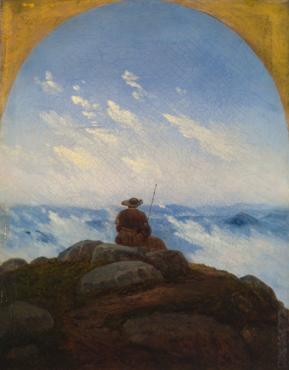 Vandrer på bjergtoppen af Carl Gustav Carus