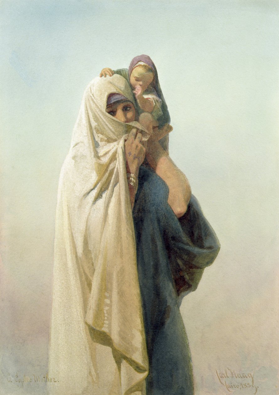 En koptisk mor, 1859 af Carl Haag
