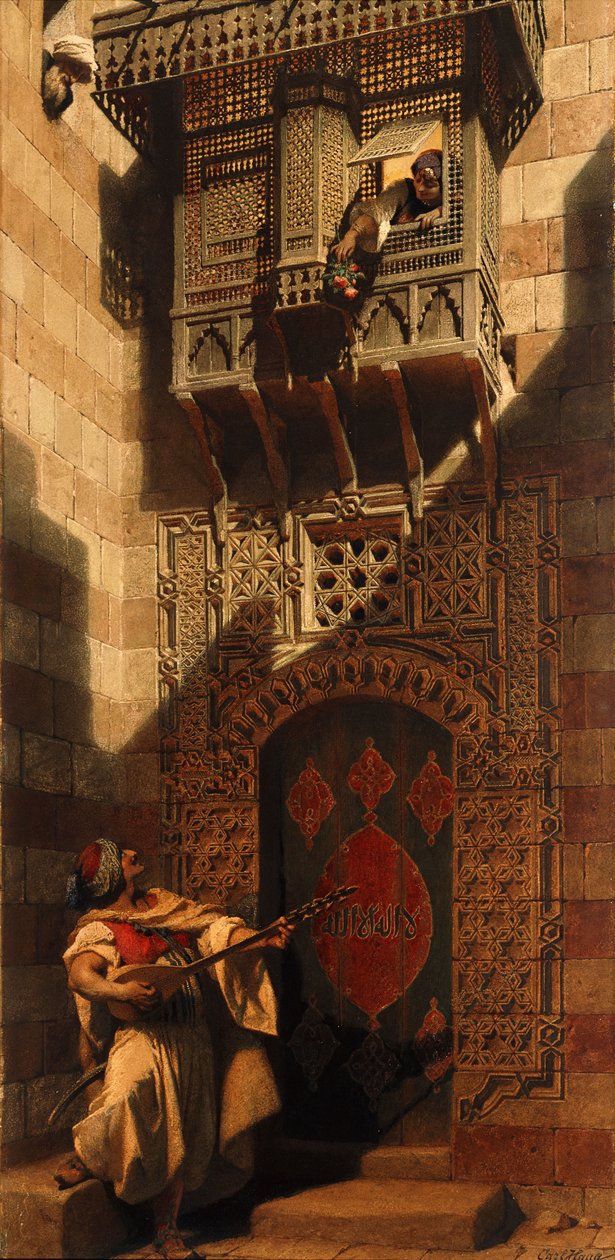 En Serenade i Kairo; En Serenata i Kairo, 1893 af Carl Haag