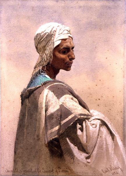 Auwatt, en tjener ved Sinai-klostret af Carl Haag