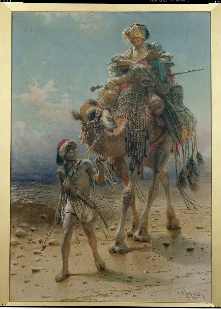 På vej gennem ørkenen, 1869 af Carl Haag