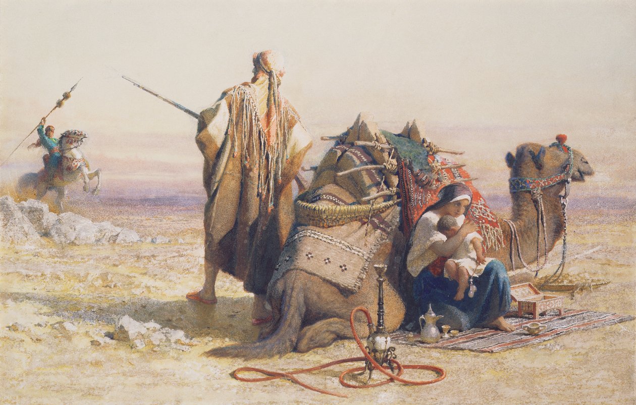 Fare i ørkenen, 1867 af Carl Haag