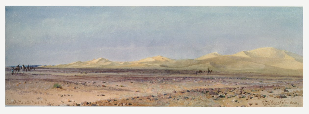 Sand Hills på vejen til Suez, 1859 af Carl Haag