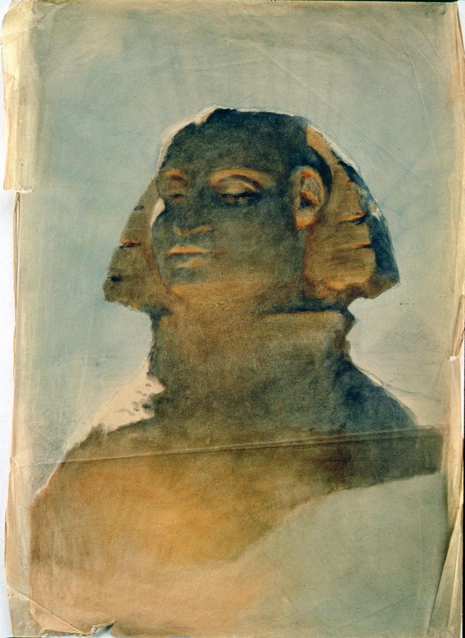 Sphinx i Giza af Carl Haag