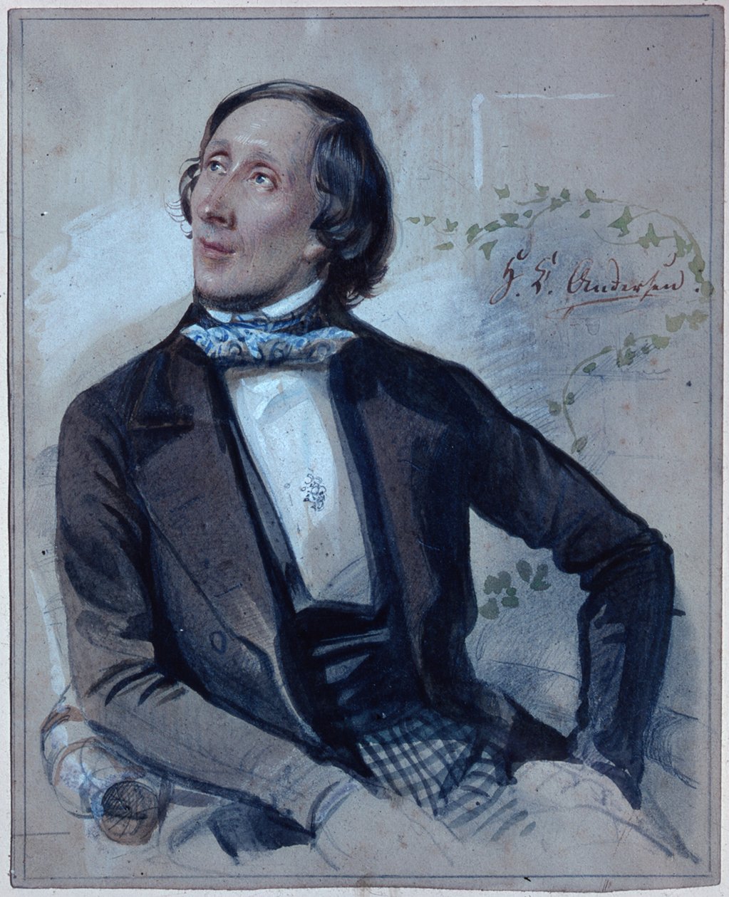 Hans Christian Andersen, 1845 af Carl Hartmann