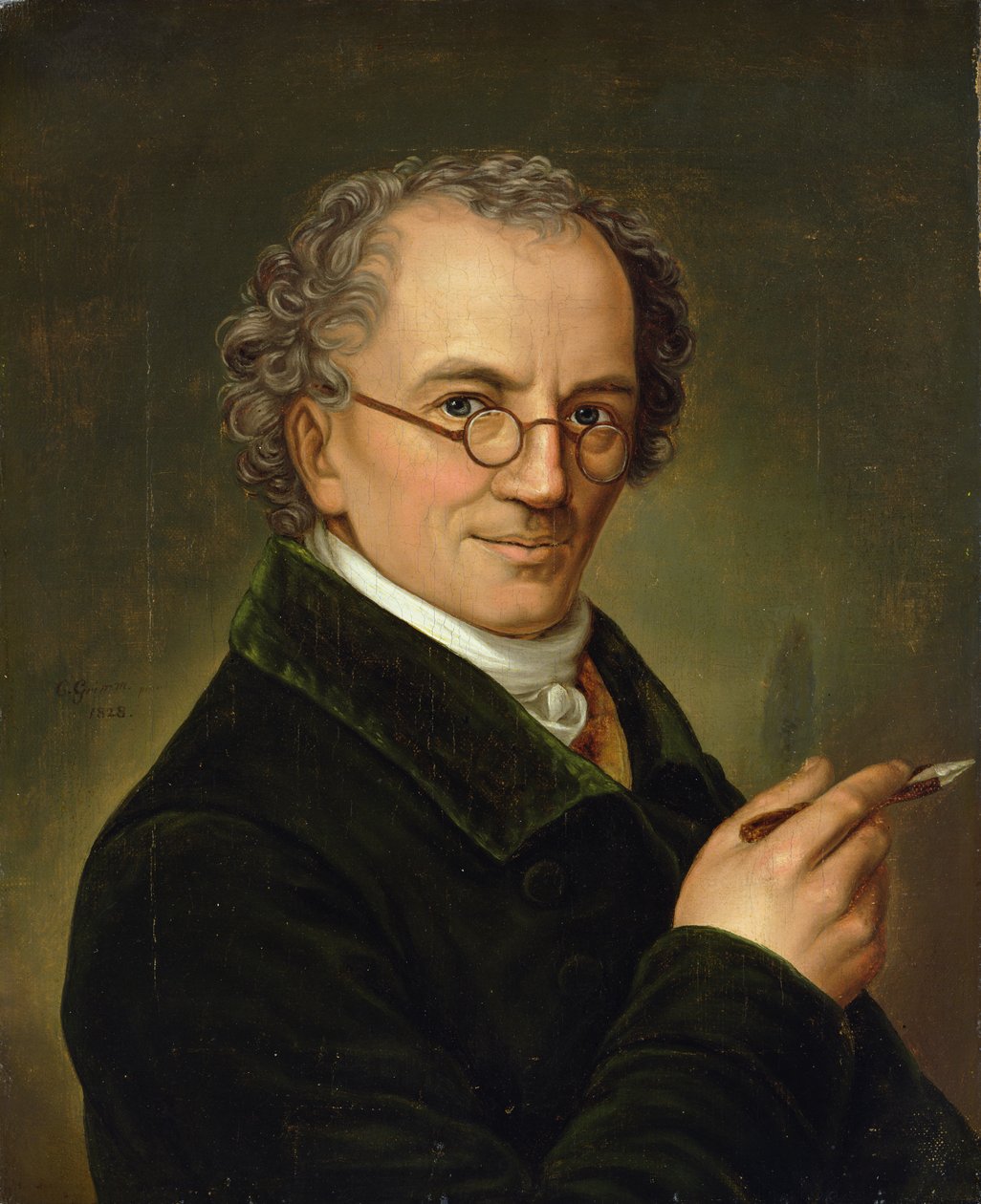 Kunstneren Friedrich Carl Groger (1766-1838) 1828 af Carl Heinrich Adolph Grimm
