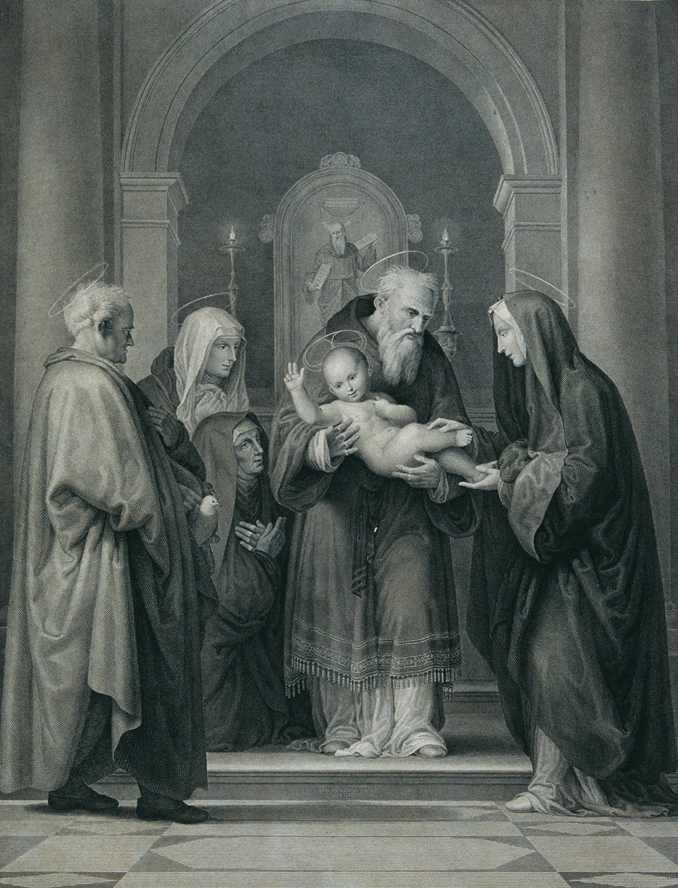 Ofringen i templet af Carl Heinrich Rahl