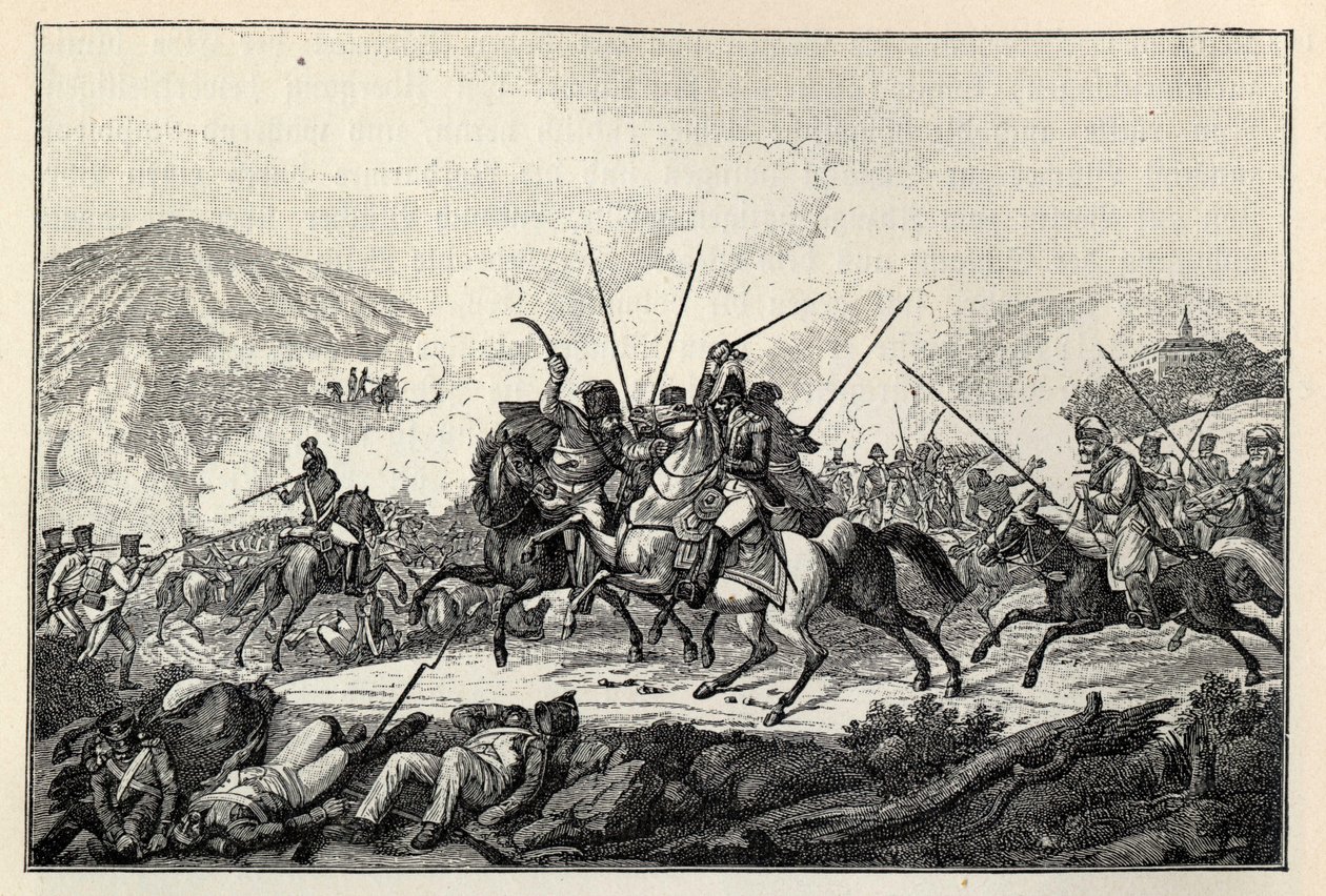 General Vandammes tilfangetagelse i slaget ved Kulm den 30. august 1813. af Carl Heinrich Rahl