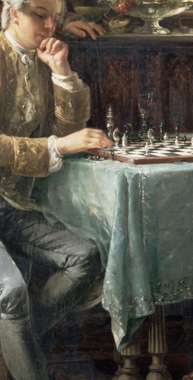 Skakspillerne, 1887 af Carl Herpfer