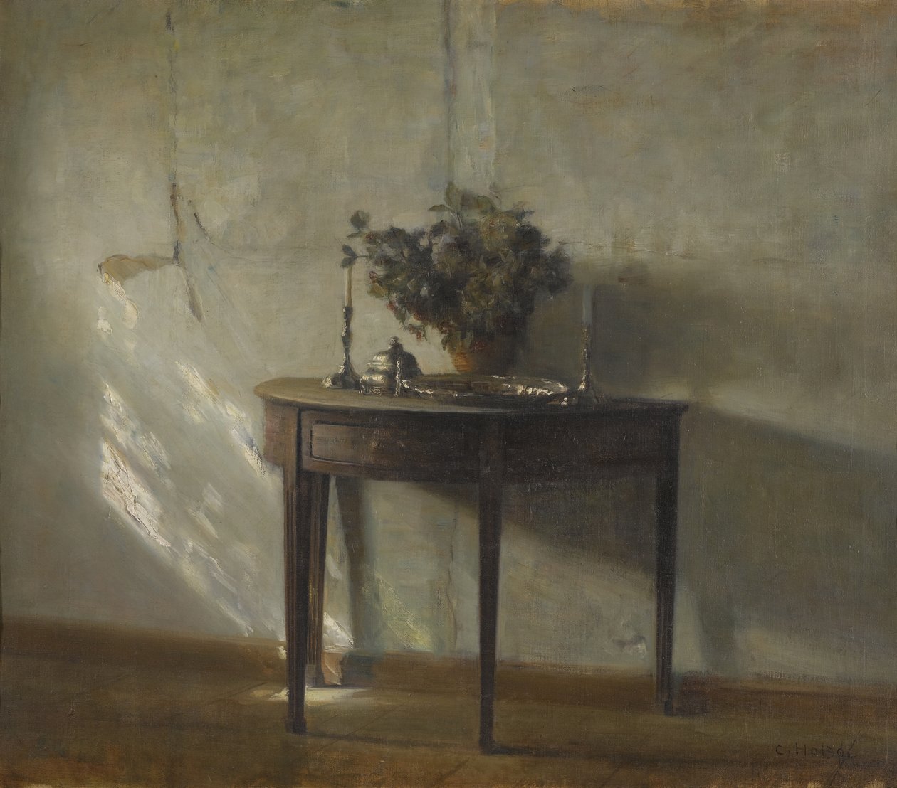 Et solbelyst interiør af Carl Holsoe