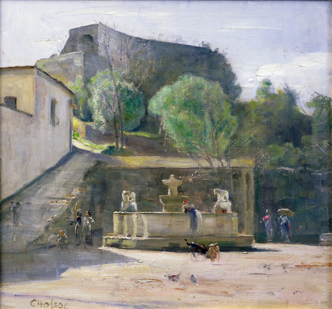 Ved springvandet, Italien af Carl Holsoe