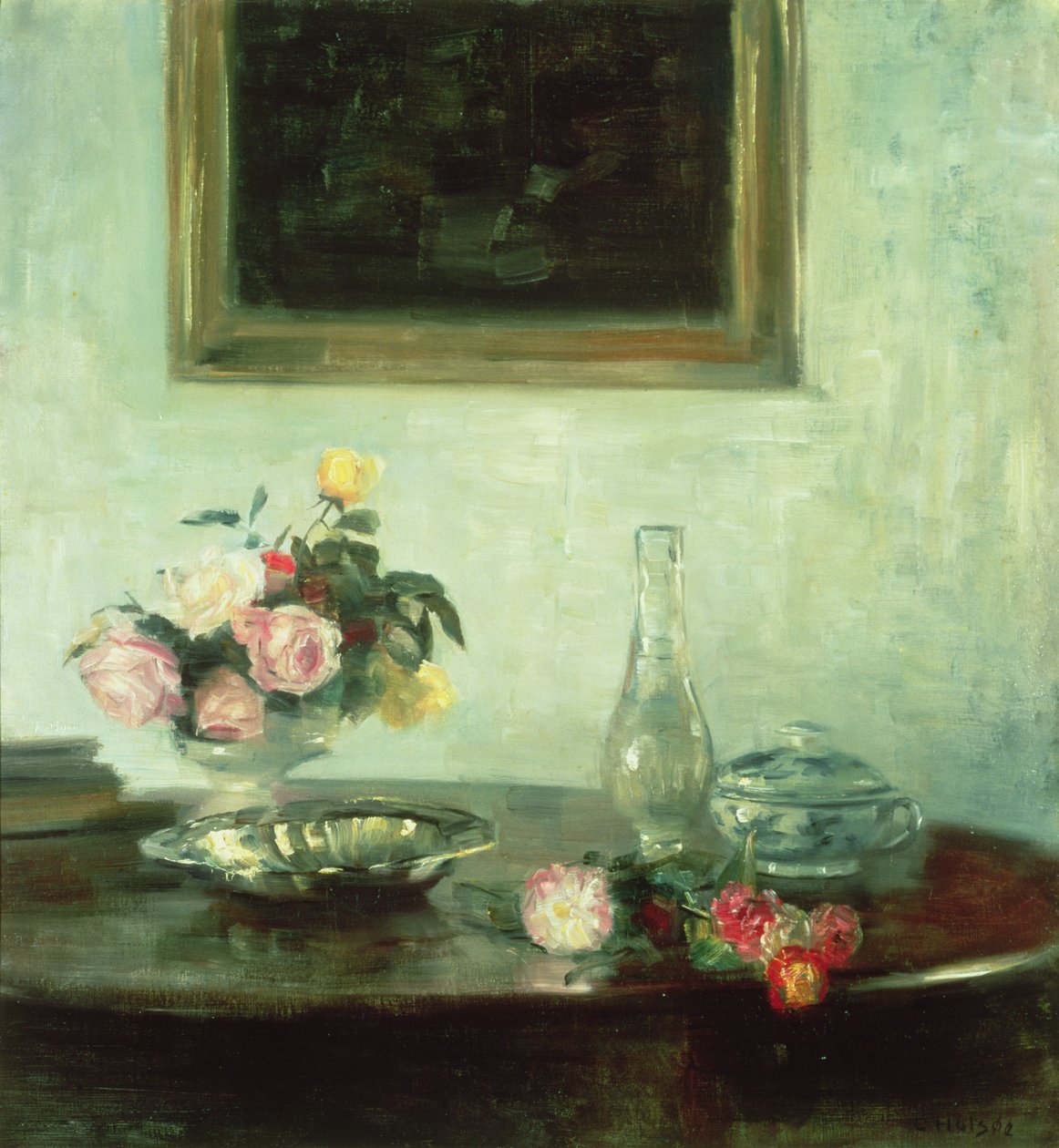 Stilleben med roser af Carl Holsoe