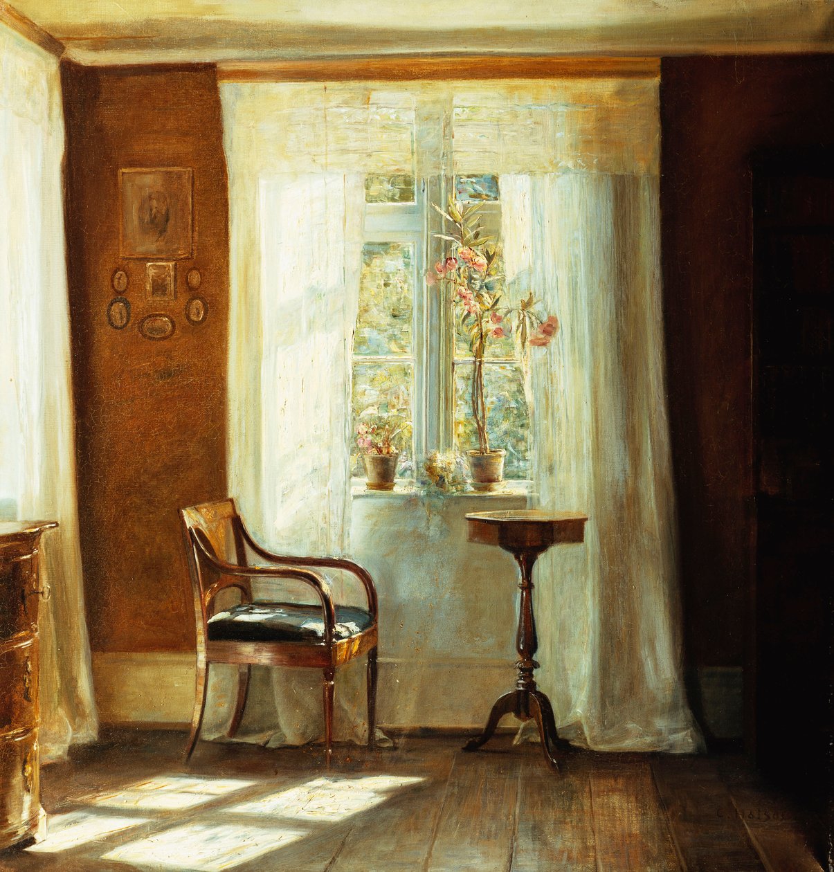 Kunstnerhjemmet i Lyngby (olie på lærred) af Carl Holsoe