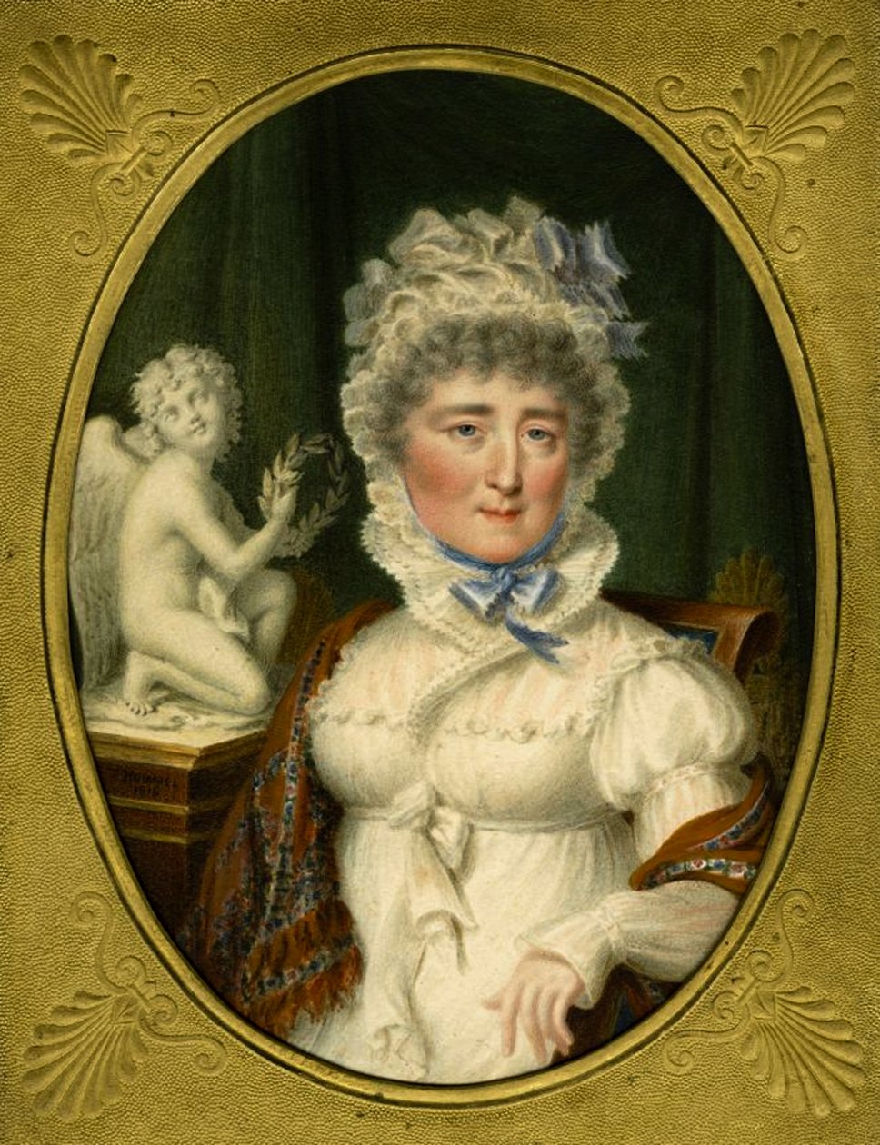 Portræt af prinsesse Elzbieta Izabela Lubomirska født grevinde Czartoryska 1736-1816, 1816 af Carl Hummel