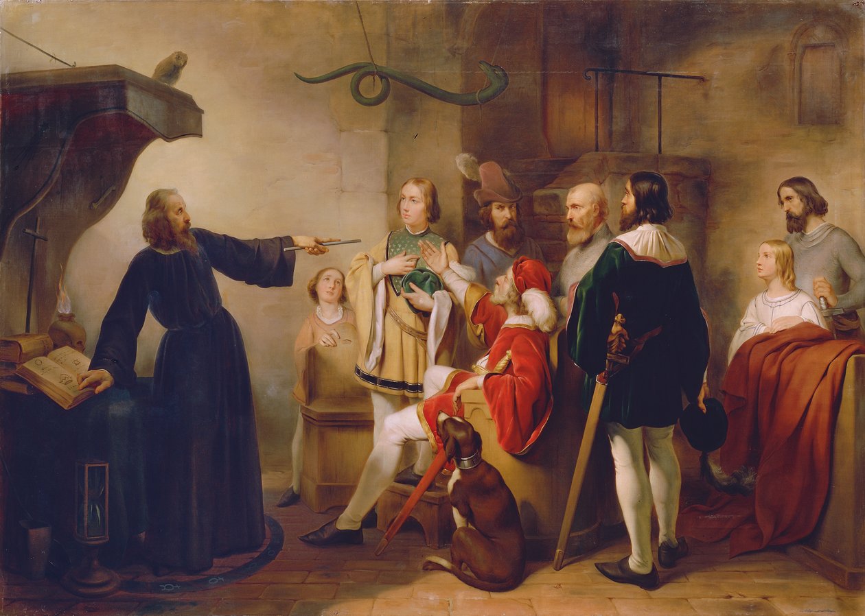 En astrolog forudser Rudolf von Habsburg af Carl Johann Nepomuk Hemerlein